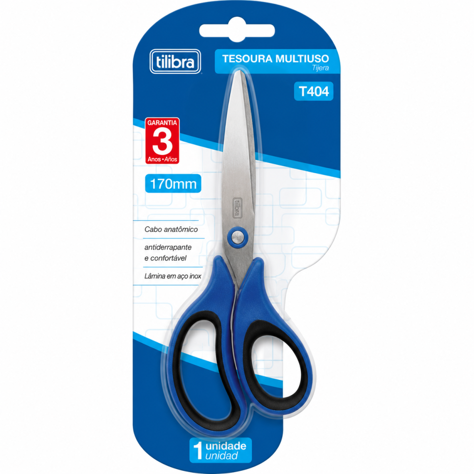 Tesoura Multiuso Tilibra 17cm T404