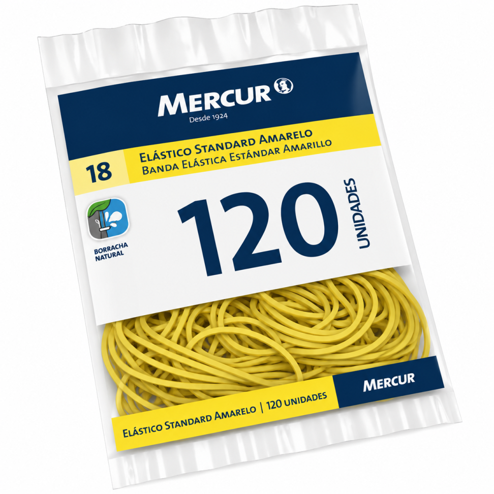 Elástico Latex Mercur Standard 120