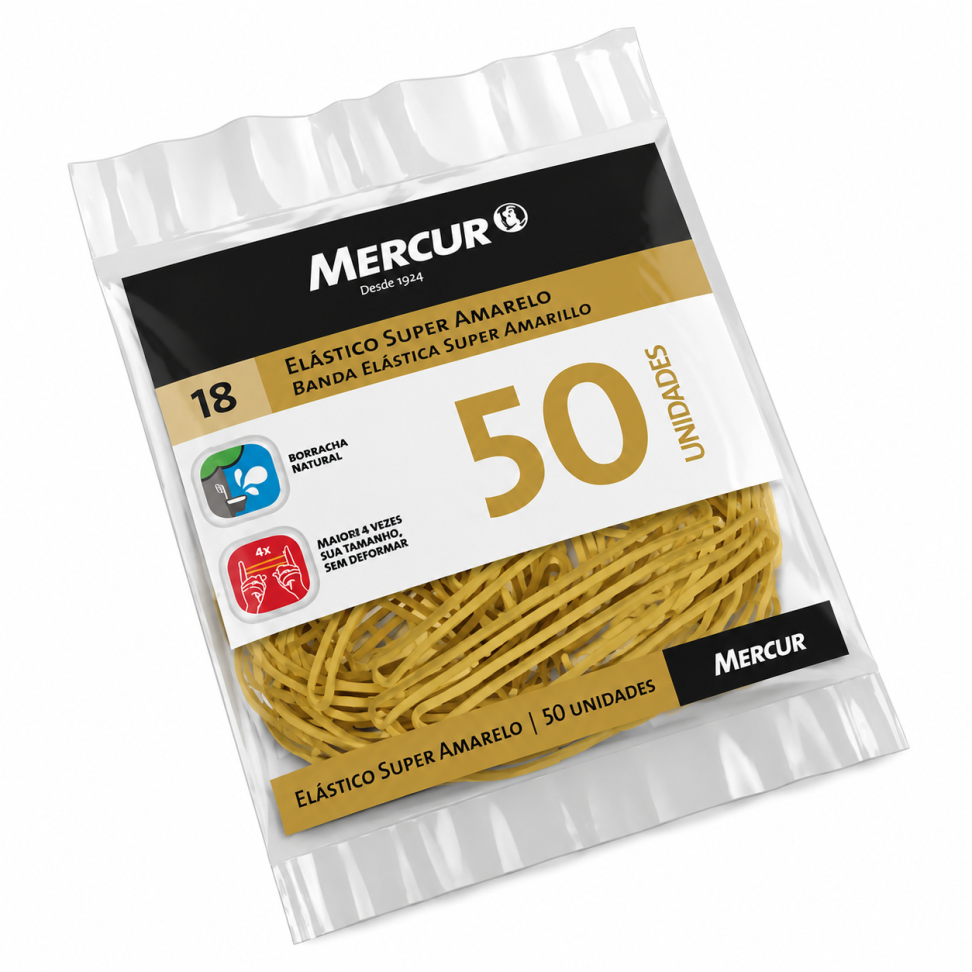 Elástico Latex Mercur Super c/50