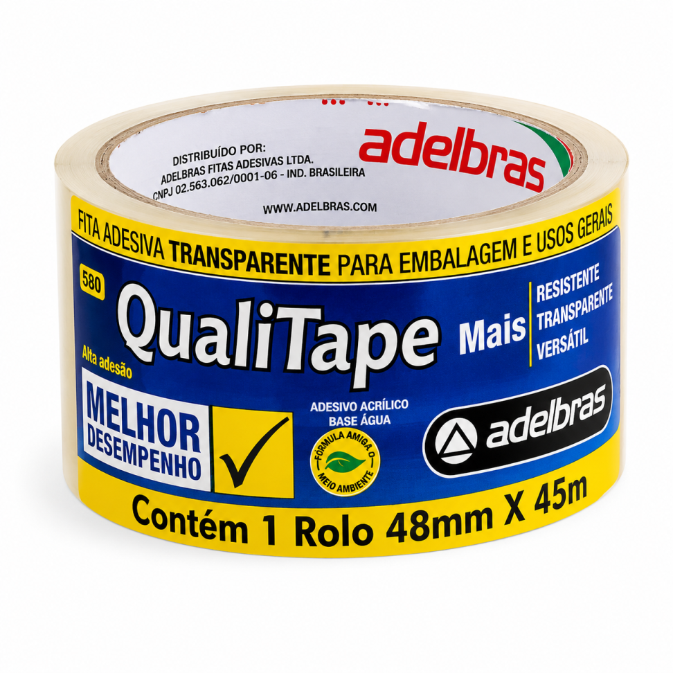 Fita Embalagem Adelbras 48x45 Transparente