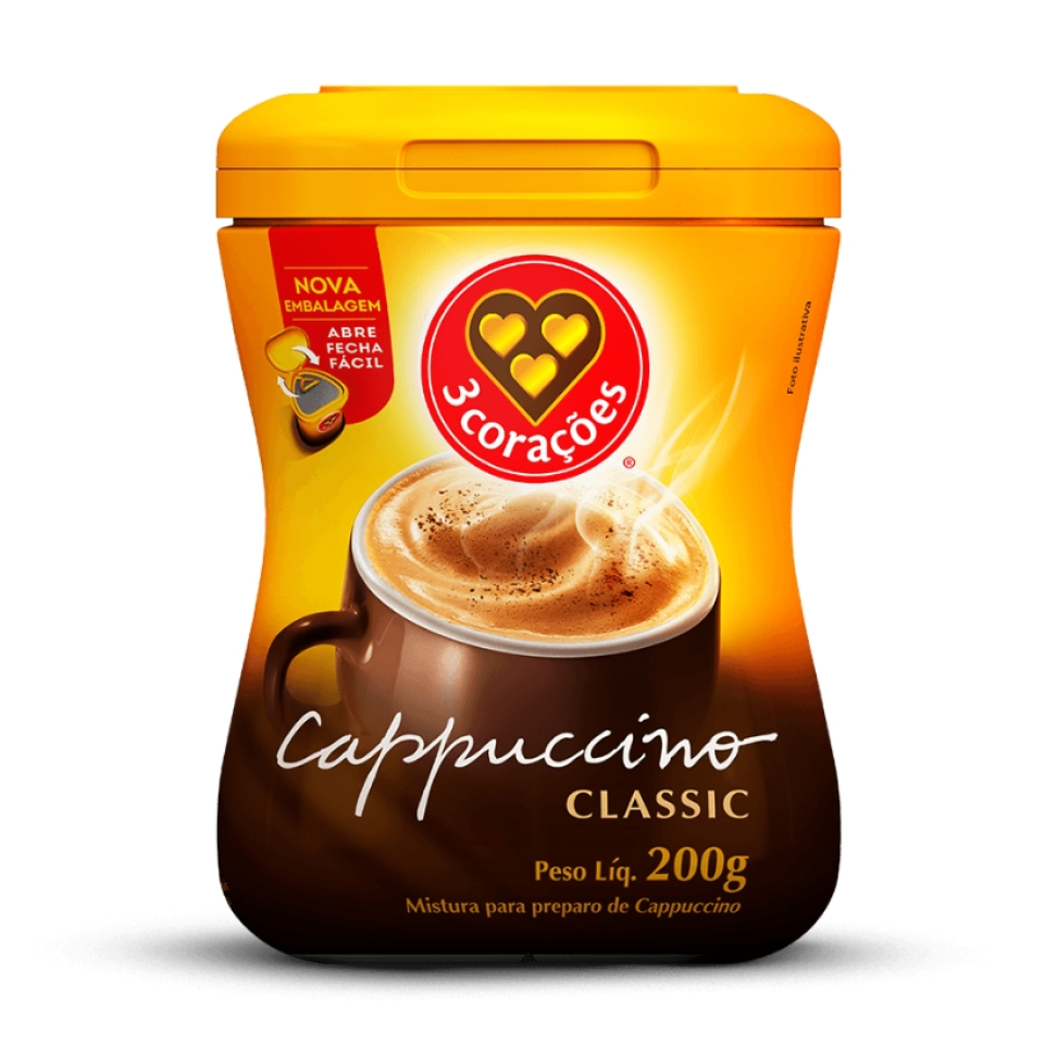 Cappuccino 3 Corações 200g