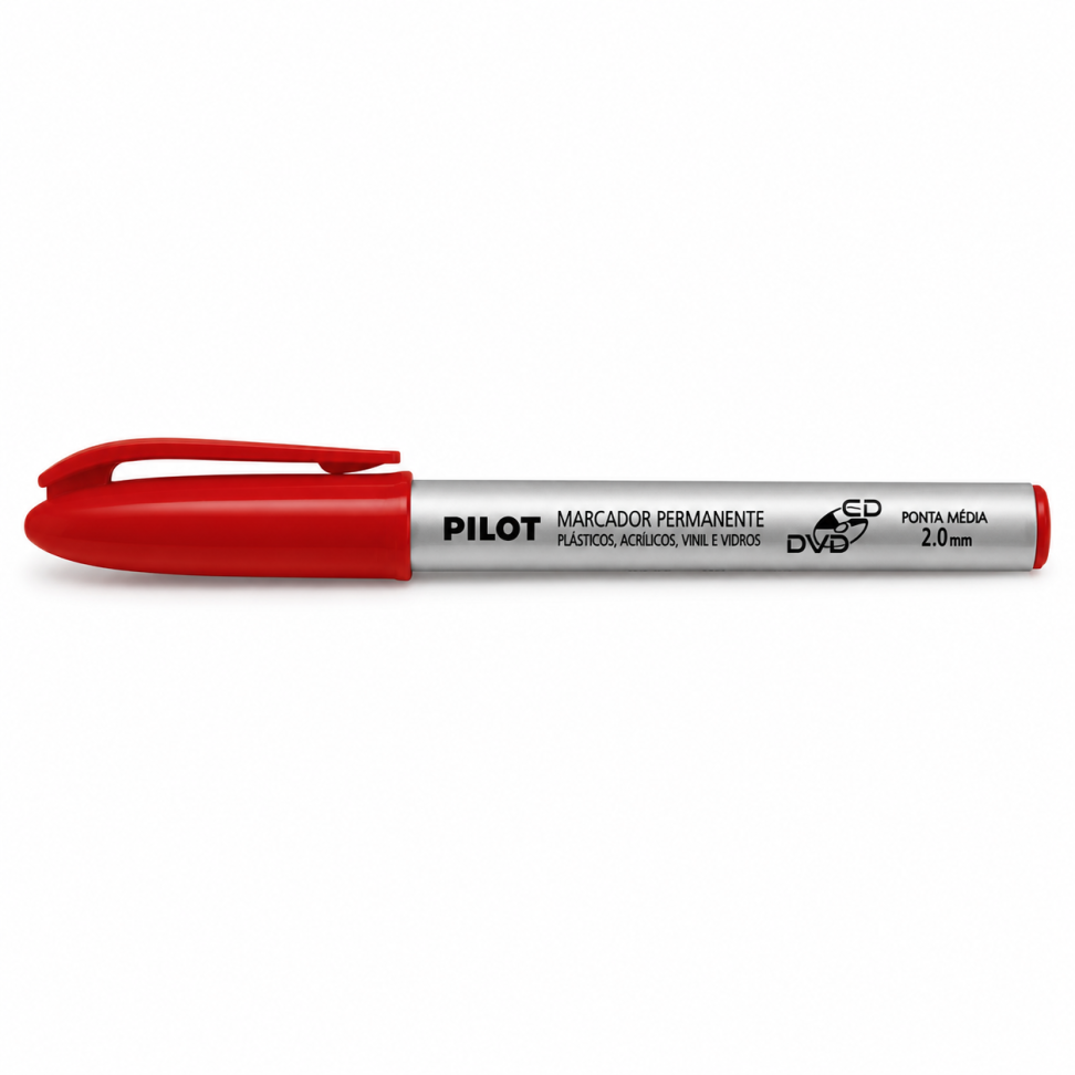 Marcador Permanente Pilot 2.0 Vermelha