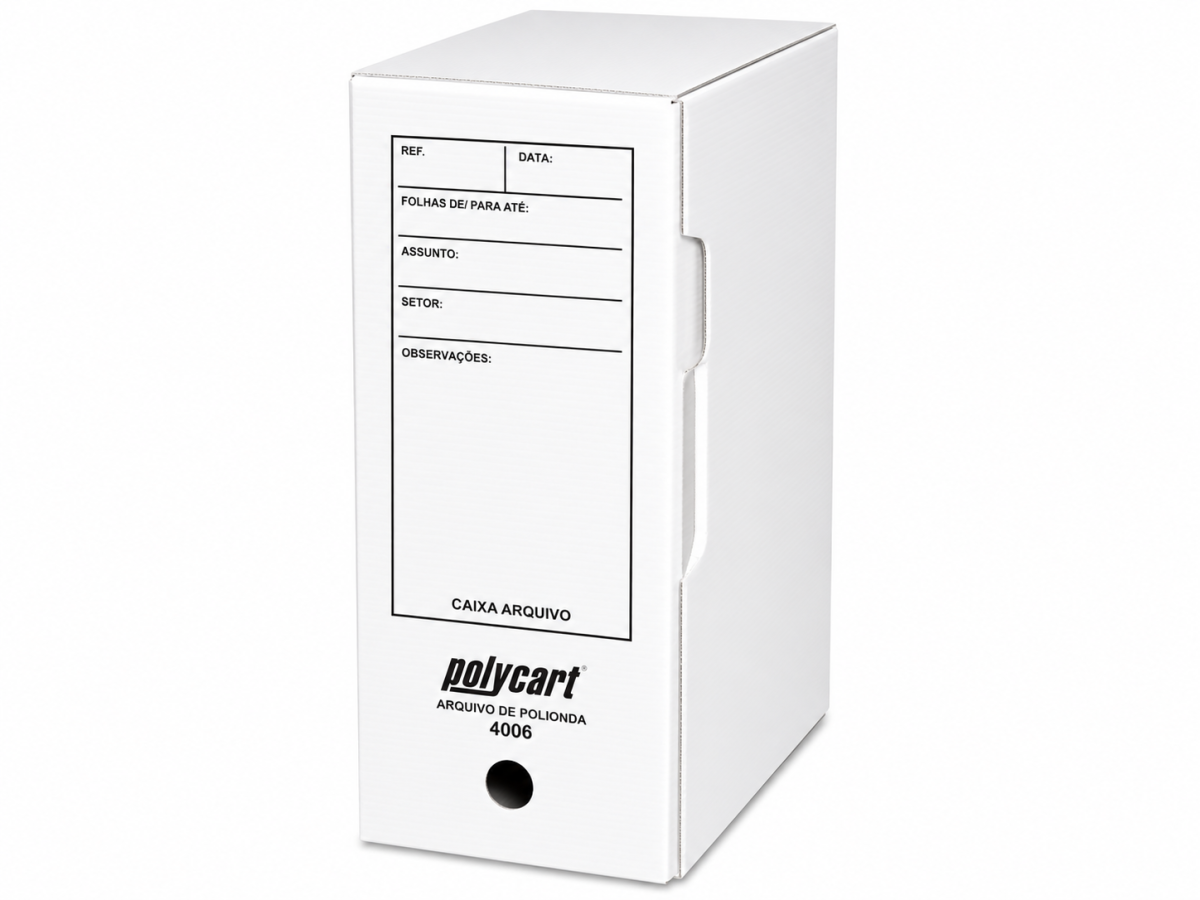Arquivo Morto Polionda Polycart Branco 4006