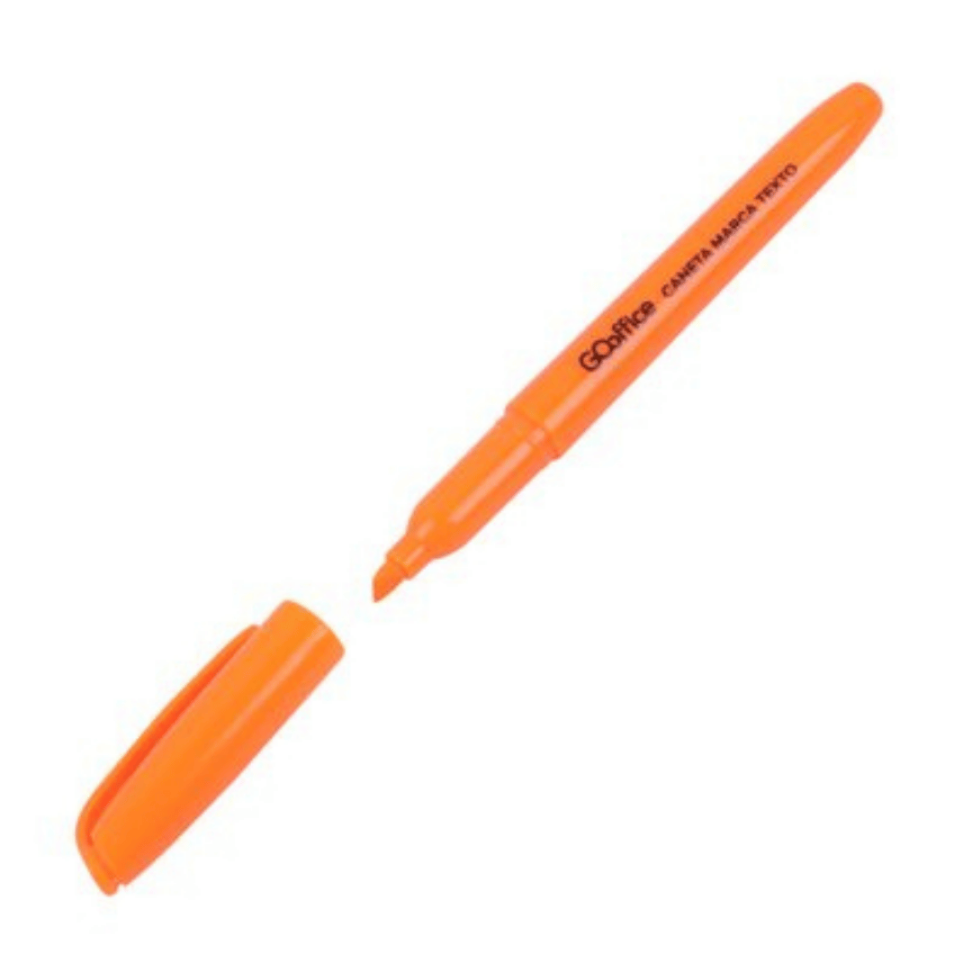 Caneta Marca Texto Go Office Laranja - #1
