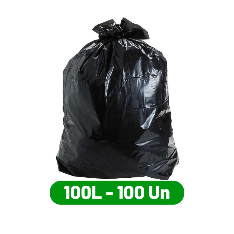 Saco de Lixo 100L Reforçado 100un