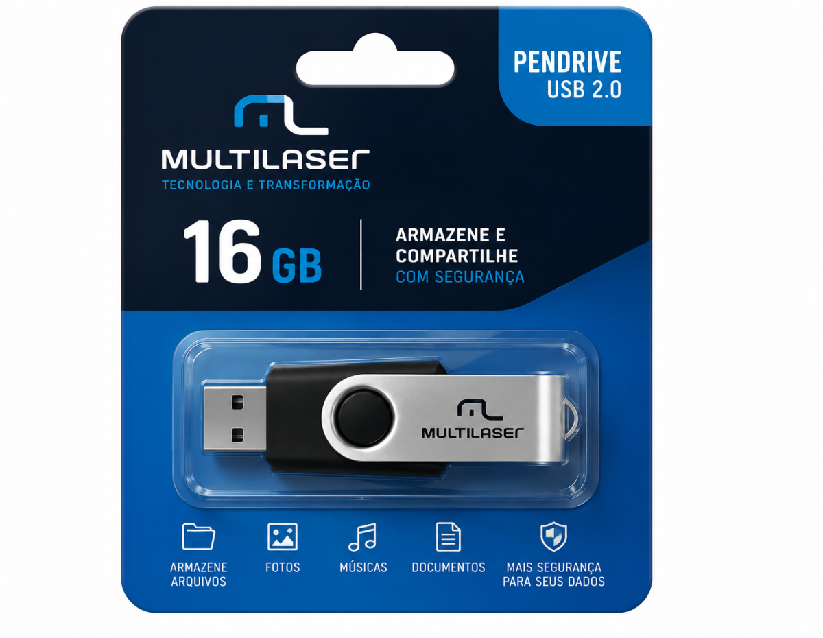 Pen Drive Multilaser Twist 8GB PD587