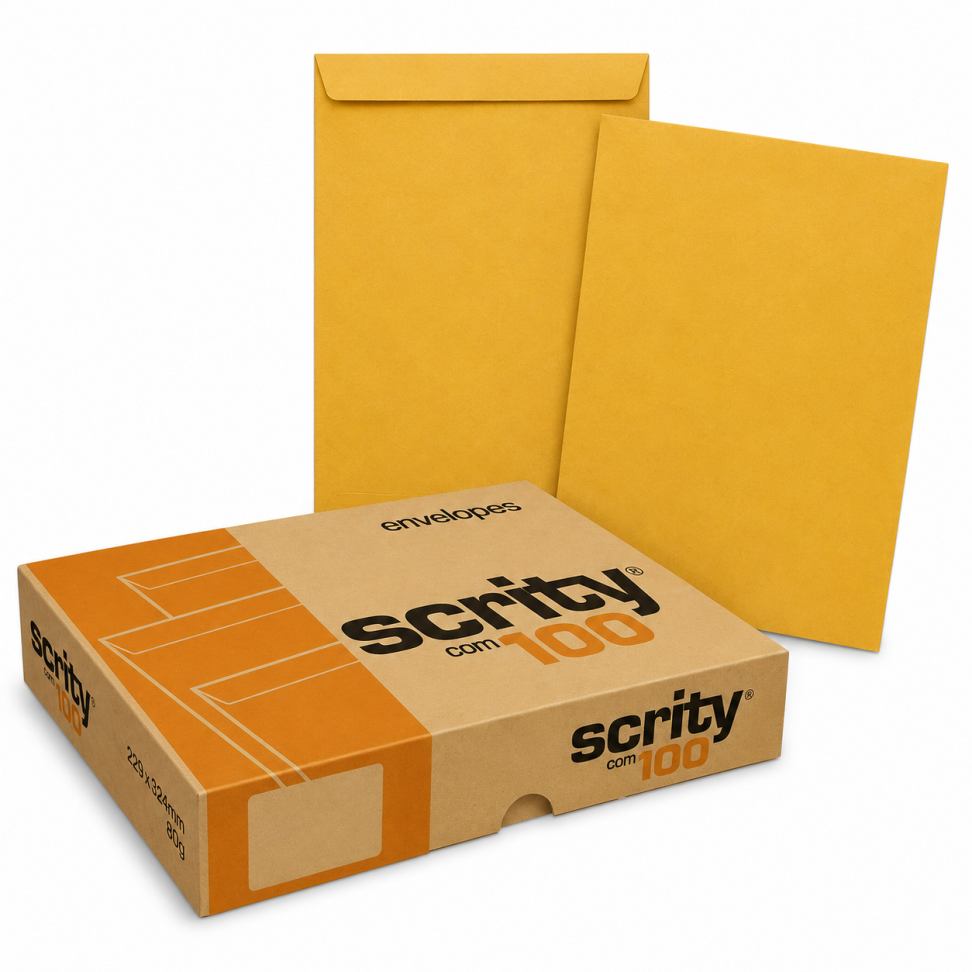 Envelope Kraft Ouro 229x324 80g c/100