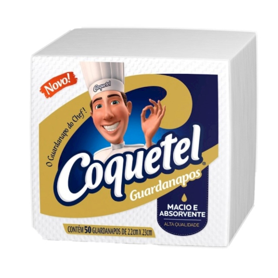 Guardanapo Coquetel 22x23 50un