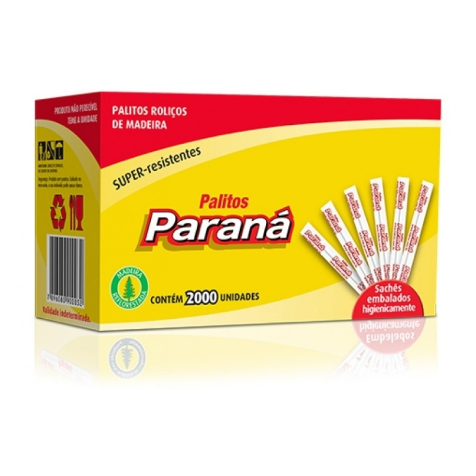 Palito Dental Madeira Paraná 2000un