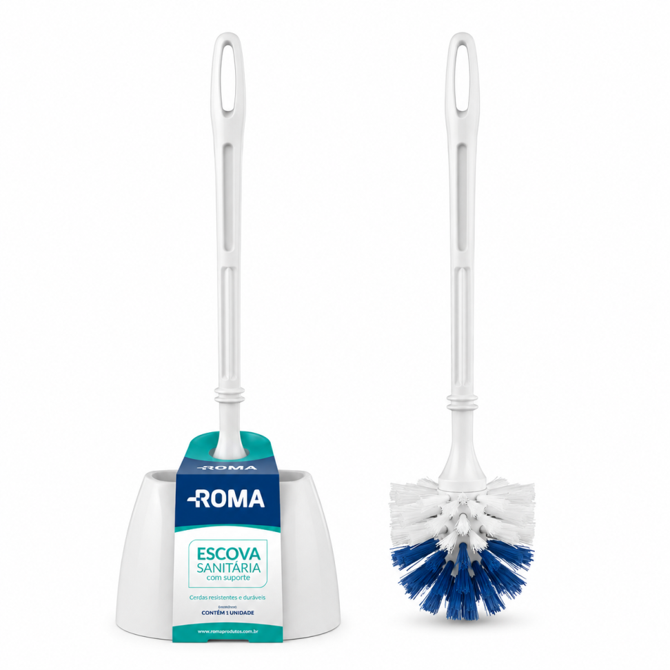 Escova Sanitária Roma com Suporte