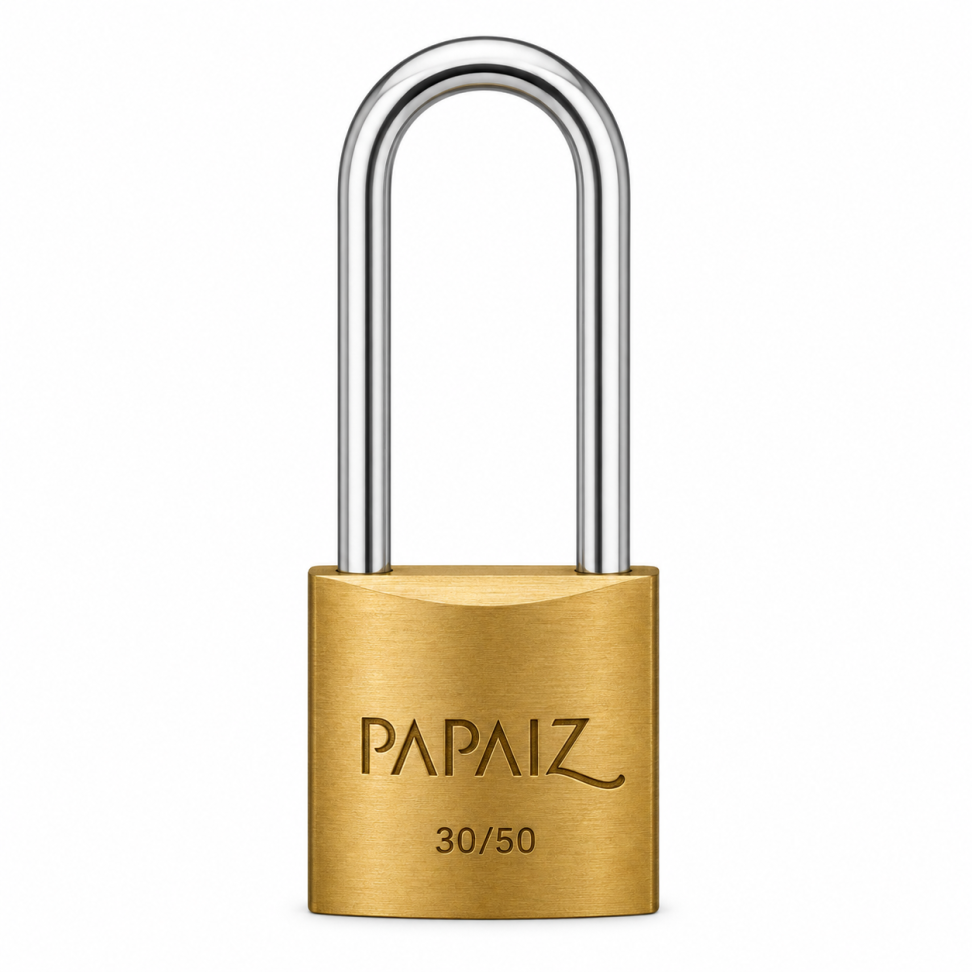 Cadeado Papaiz 30/50mm Haste Longa