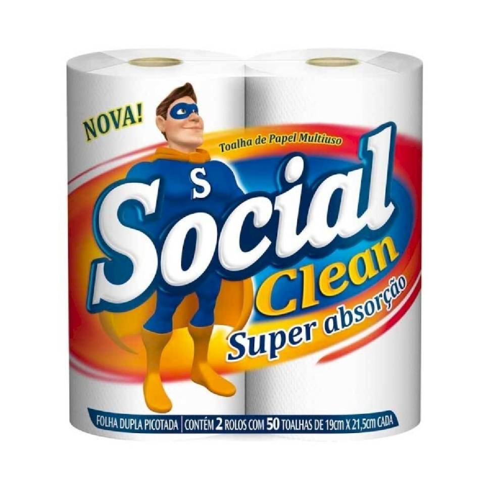 Papel Toalha Cozinha Social Clean
