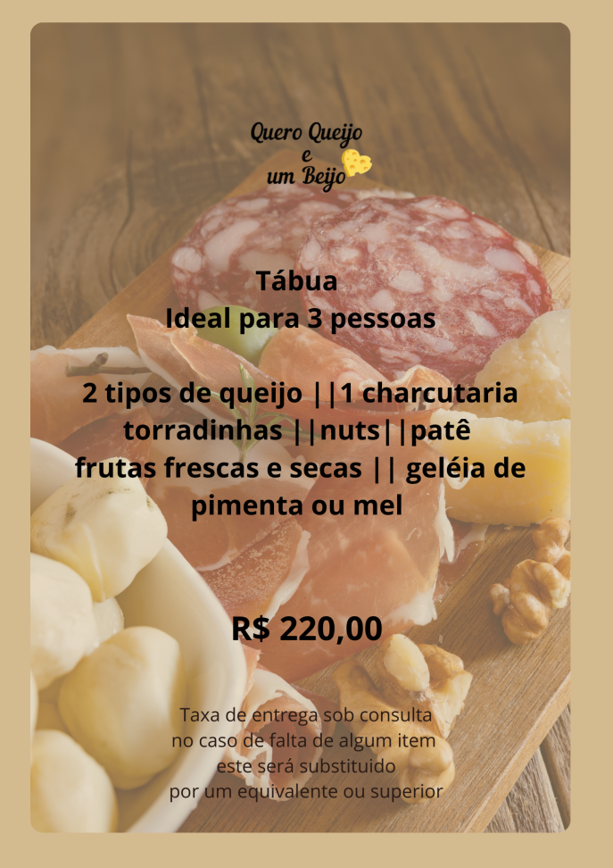 Tábua Gourmet para até 3 pessoas como refeição principal - #1