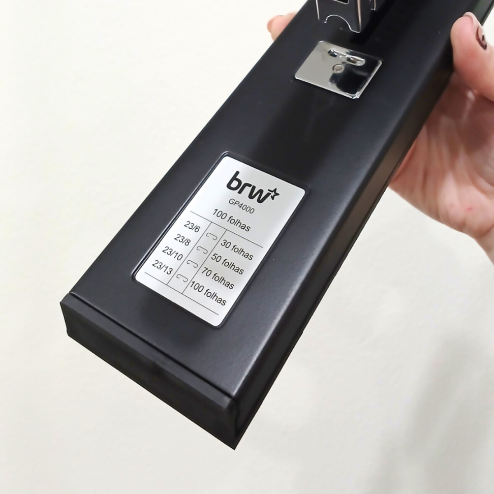 Grampeador 100 Folhas Estrutura Metálica GP4000 BRW - #6