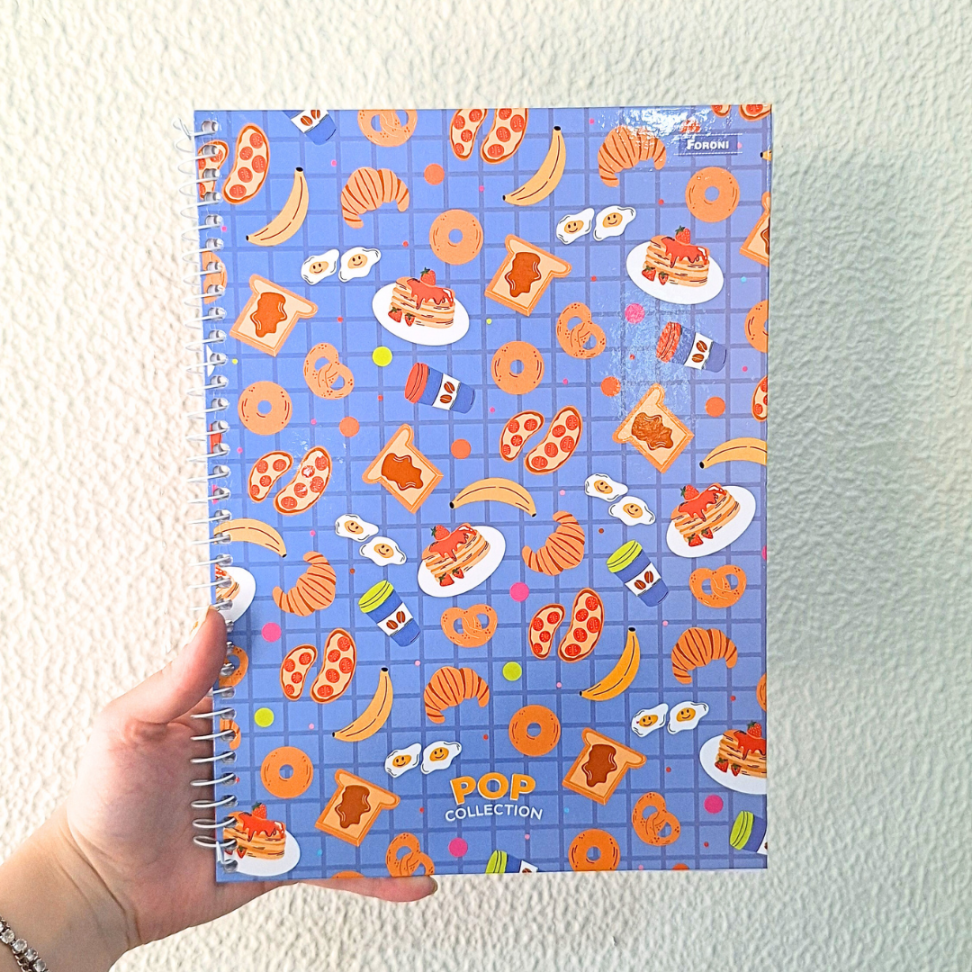 Caderno com Espiral Universitário Pop Collection 1 Matéria Foroni - #1