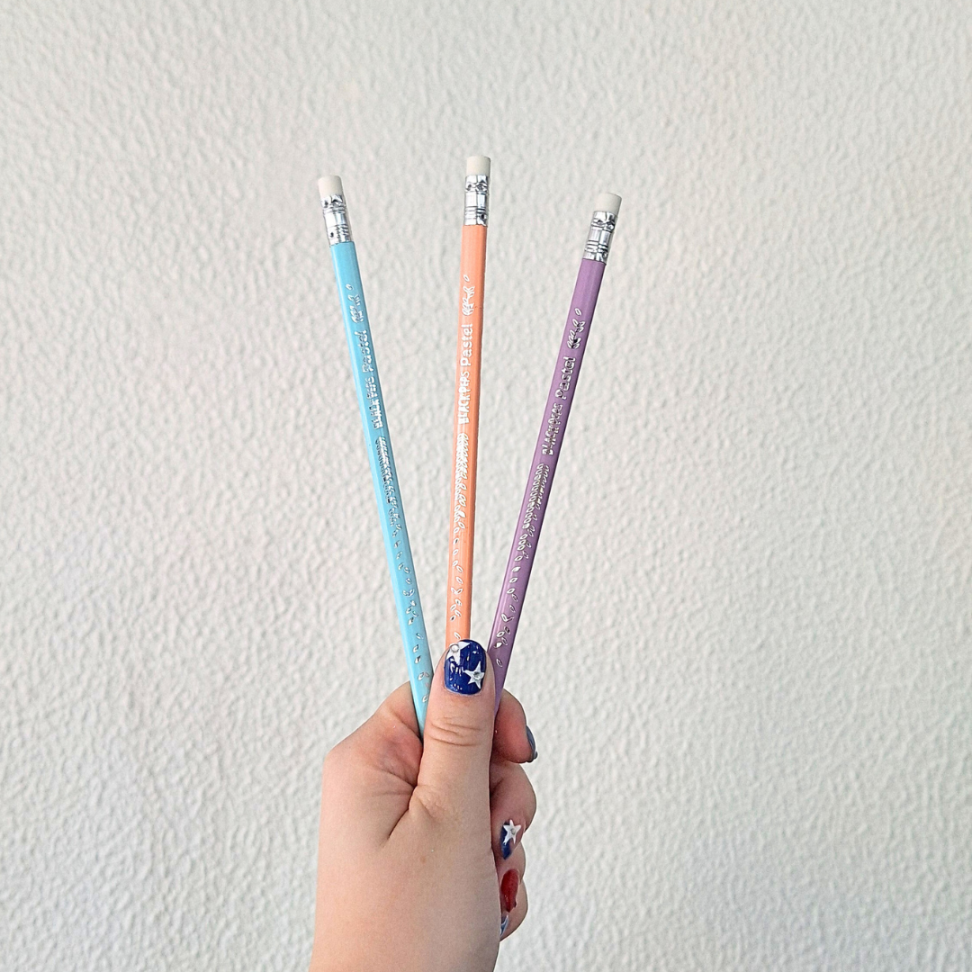 Lápis Grafite de Escrever com Borracha Ponteira Tons Pastel Black'Peps Maped - #5