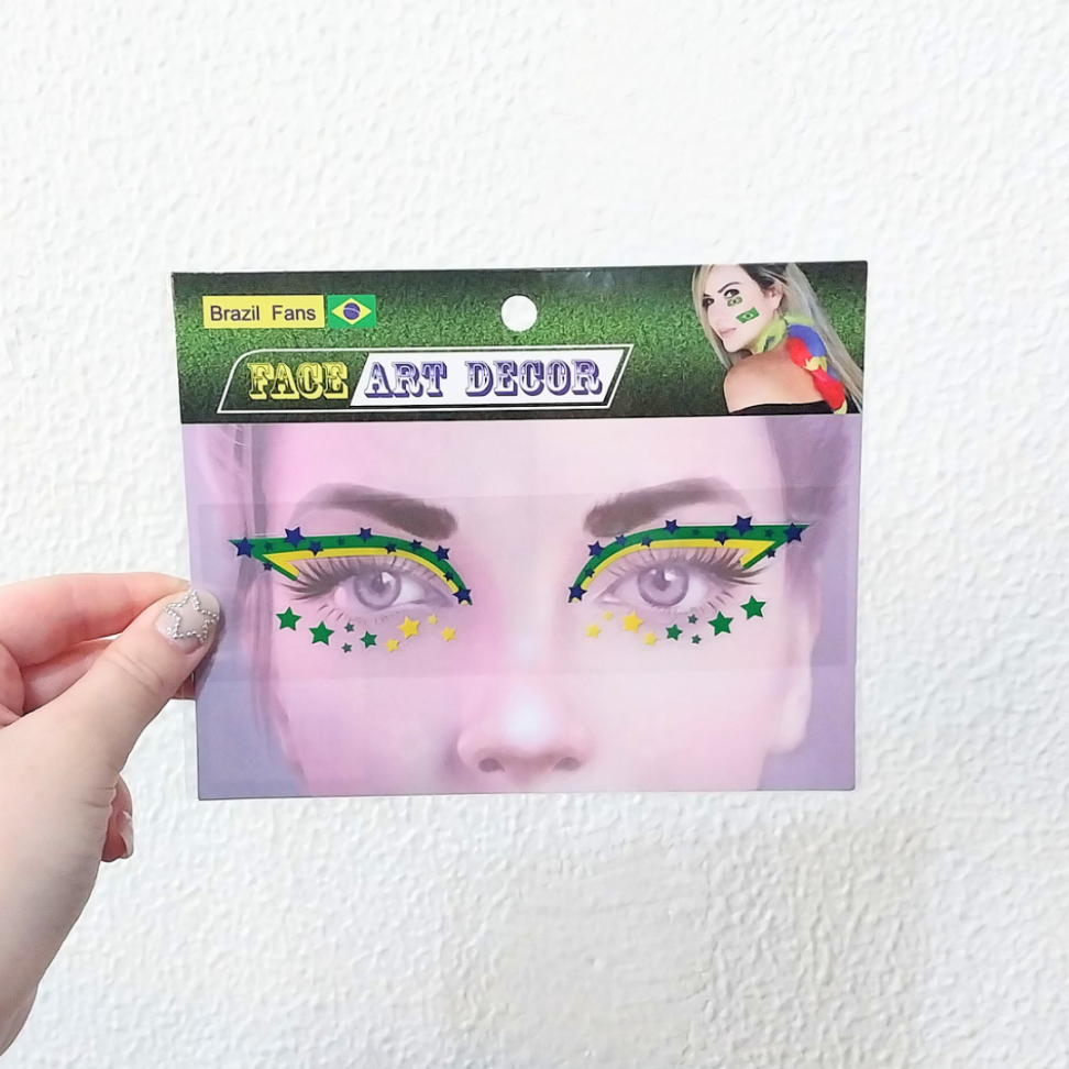Adesivos Faciais Brasil Face Art Decor Nyr Festas - #7
