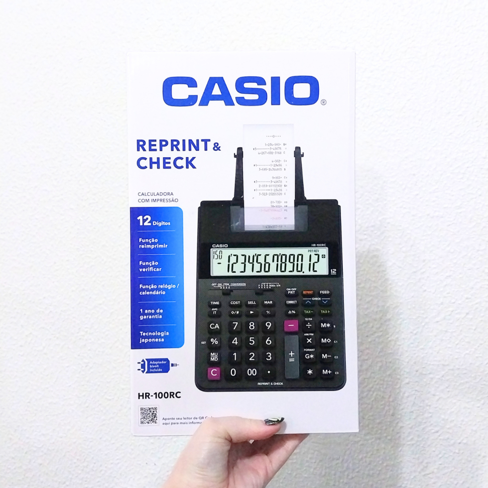 Calculadora com Impressão HR-100RC Casio