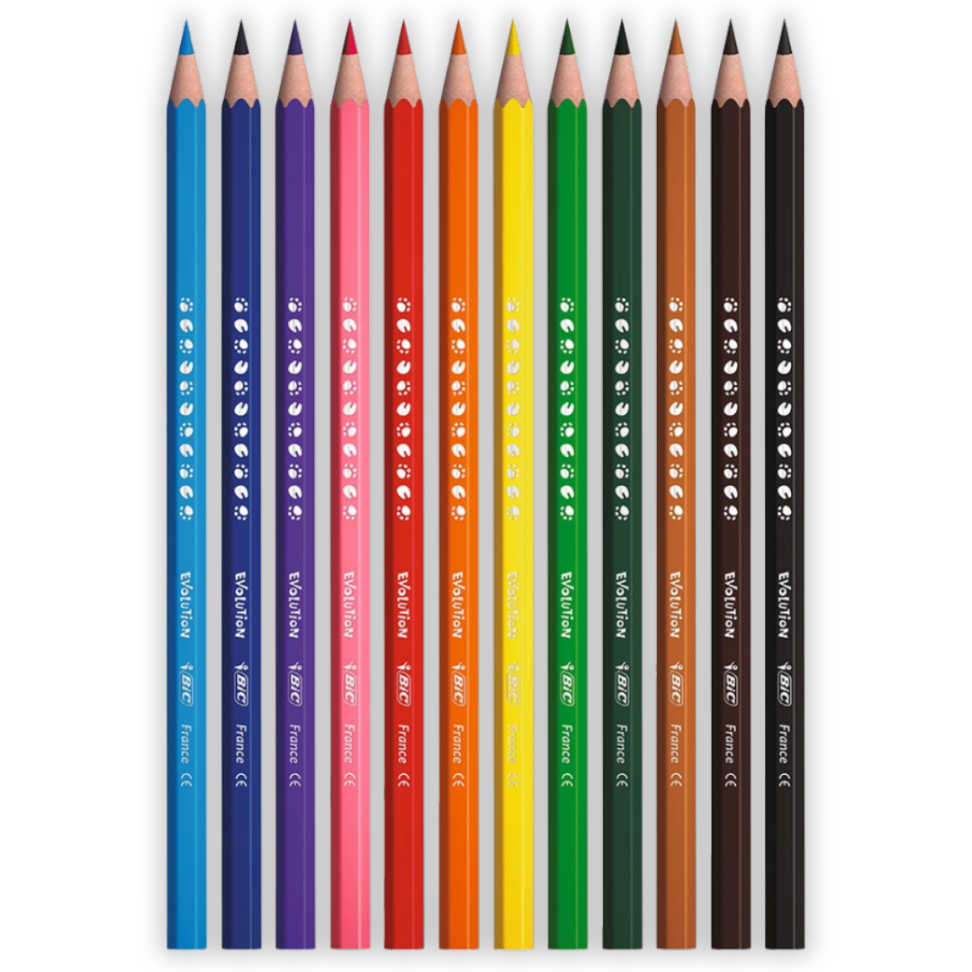 Lápis de Cor 12 Cores Evolution Bic - #1