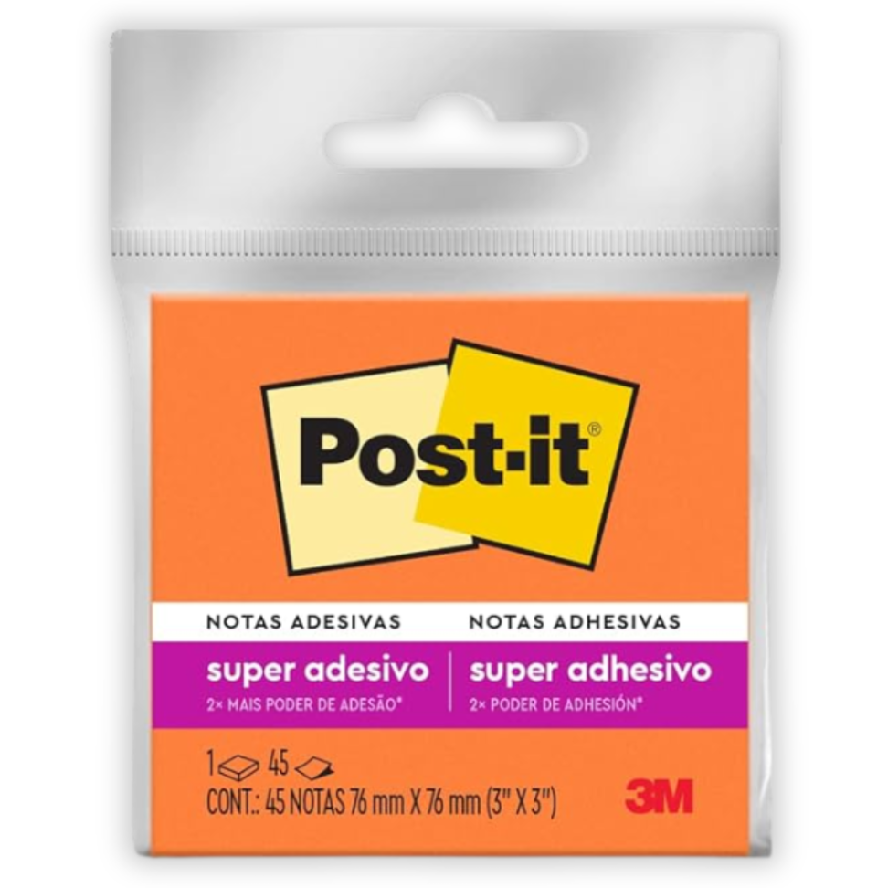 Notas Autoadesivas Post-It 76mm x 76mm Neon 3M - #5