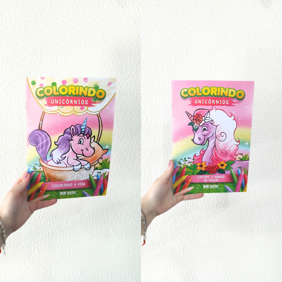 Livro Colorindo Unicórnios Bicho Esperto - #1