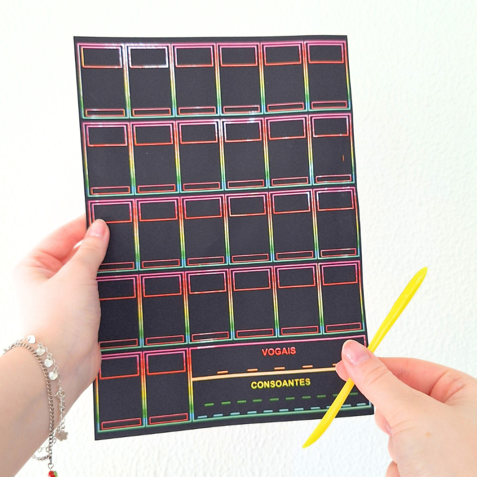 Papel Mágico Alfabetização A4 com Bastão Off Paper - #1