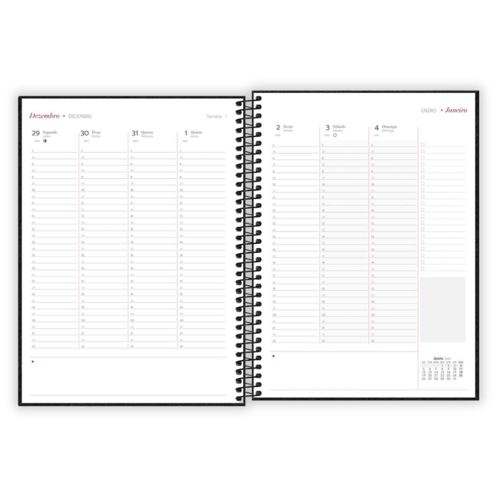 Planner Executivo Espiral Grande Cambridge 2026 Tilibra - #4
