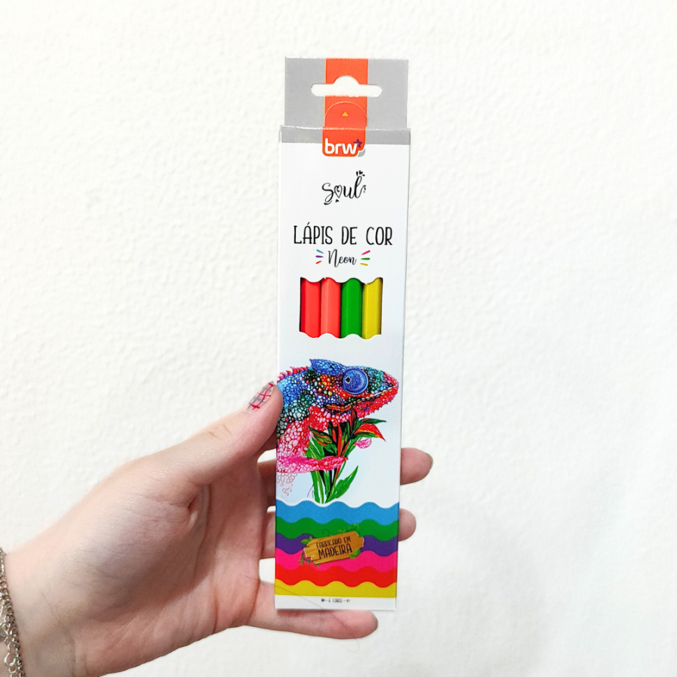 Lápis de Cor 6 Cores Neon Soul BRW - #1