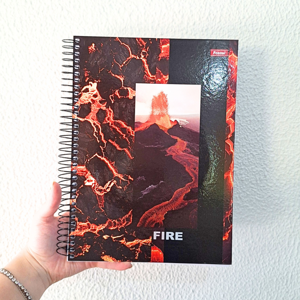 Caderno com Espiral Universitário 4 Elementos Mais 10 Matérias Foroni - #1