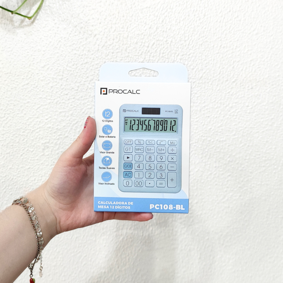 Calculadora de Mesa PC108-BL Procalc - #1