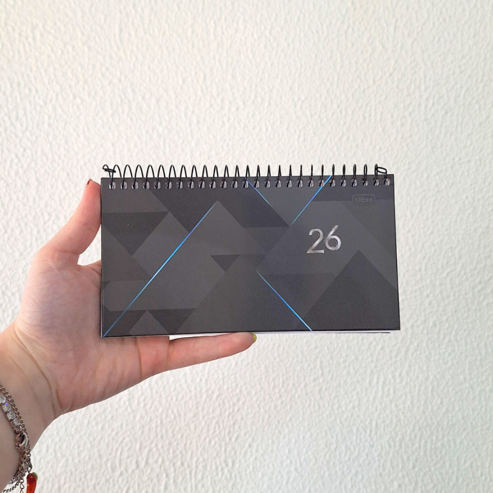 Agenda Executiva Espiral Semanal Horizontal Spot Neutra 2026 Tilibra - #5