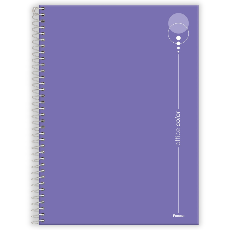 Caderno com Espiral Universitário Office Color 1 Matéria Foroni - #7
