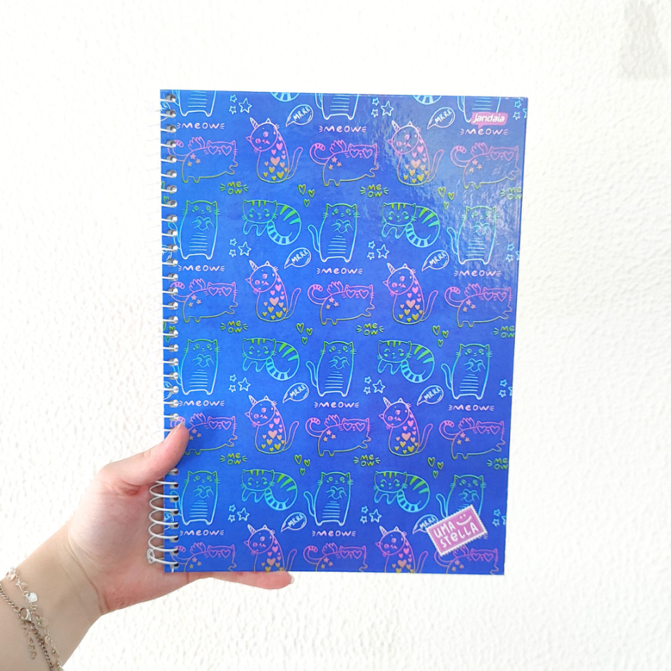Caderno com Espiral Universitário Uma Stella 1 Matéria Jandaia - #13