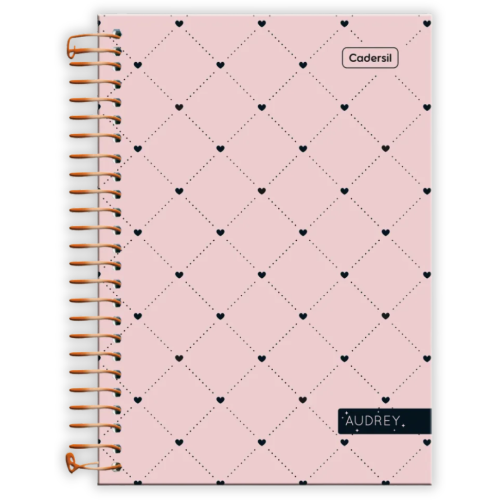 Caderno com Espiral Pequeno 1/4 Audrey Cadersil - #5