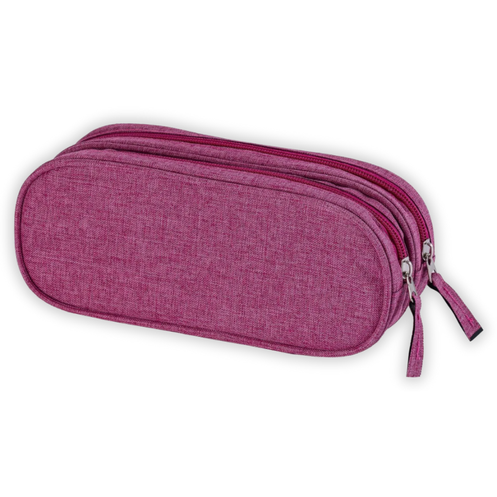 Estojo Duplo Jeans Vinho Packn'Go - #1