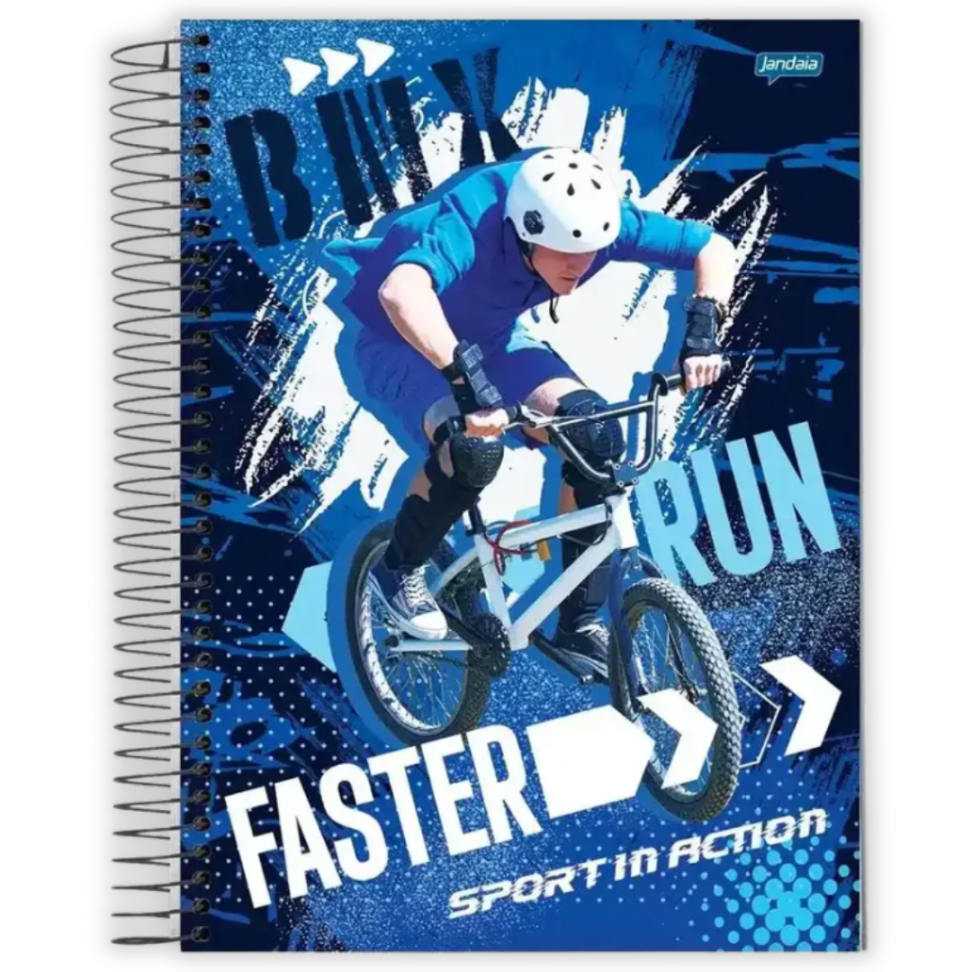Caderno com Espiral Universitário Sport in Action 1 Matéria Jandaia - #1