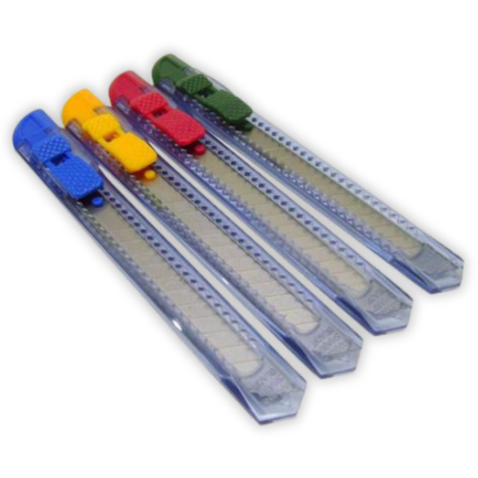 Estilete Estreito Plástico Colorido CiS - #6