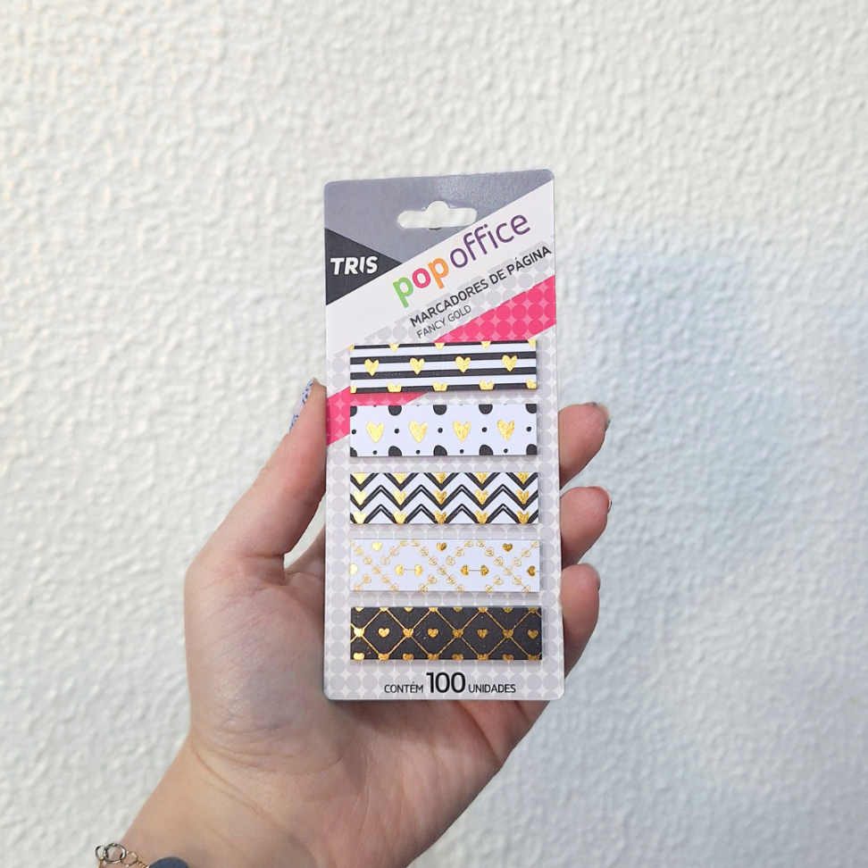 Marcadores de Página Fancy Gold Pop Office Tris - #1