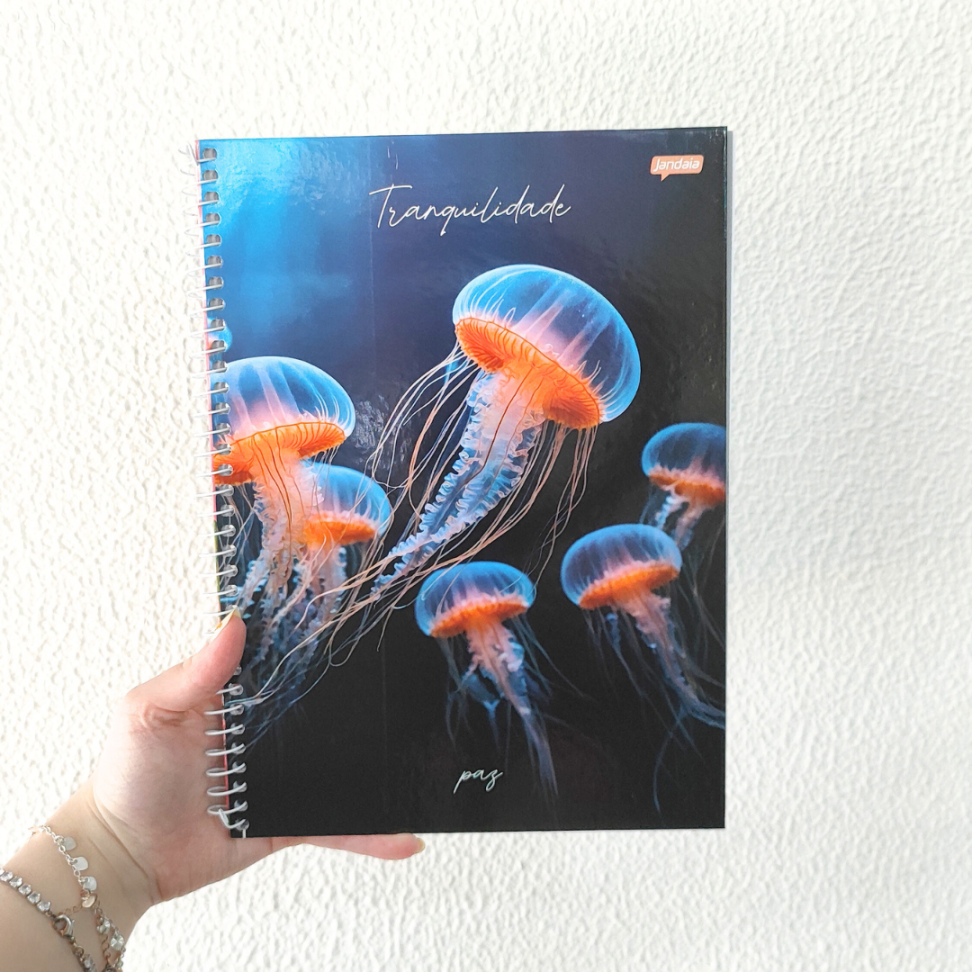 Caderno com Espiral Universitário Paz 1 Matéria Jandaia - #6