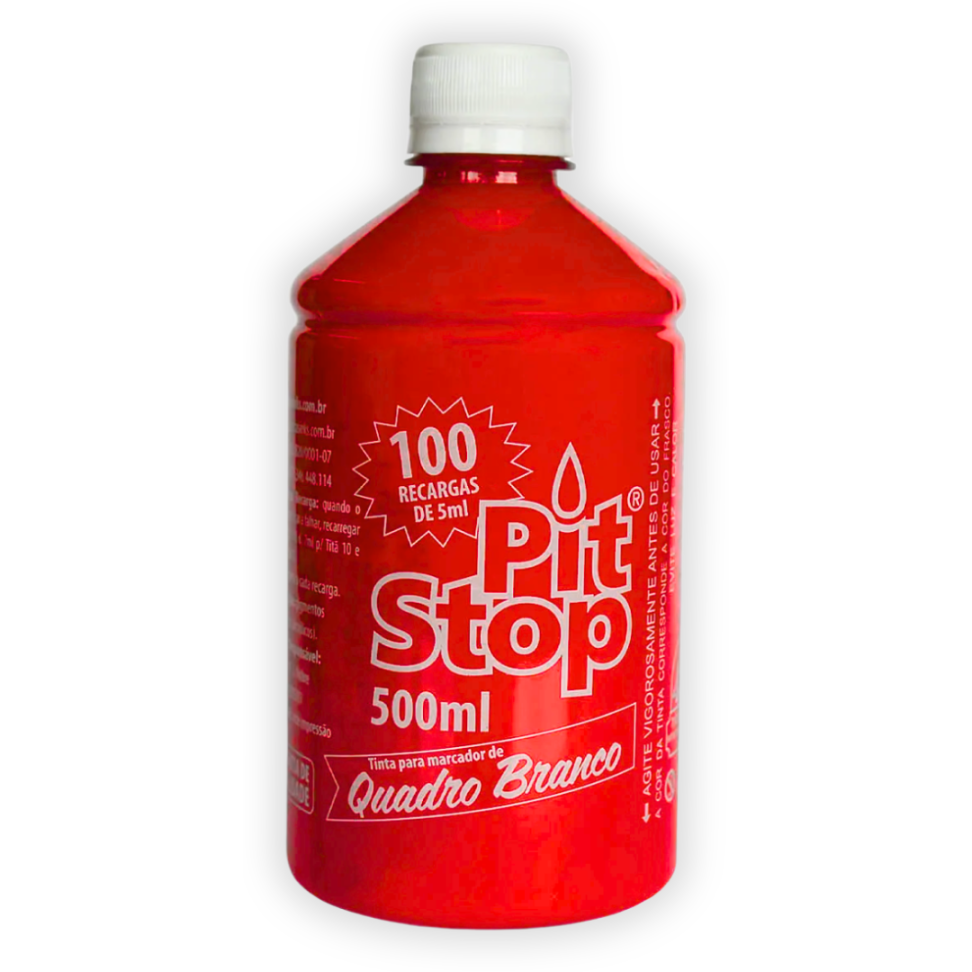 Tinta Refil para Marcador de Quadro Branco Pit Stop 500ml Brasinks - #3