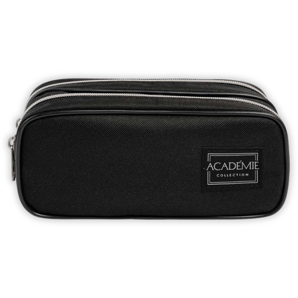 Estojo Duplo Preto 179558 Académie Tilibra