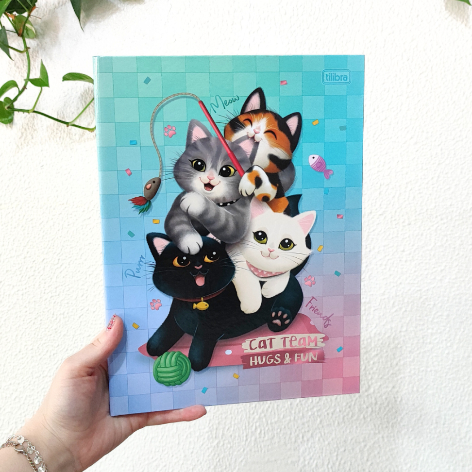 Caderno Brochura Purrfect Cats Tilibra - #1