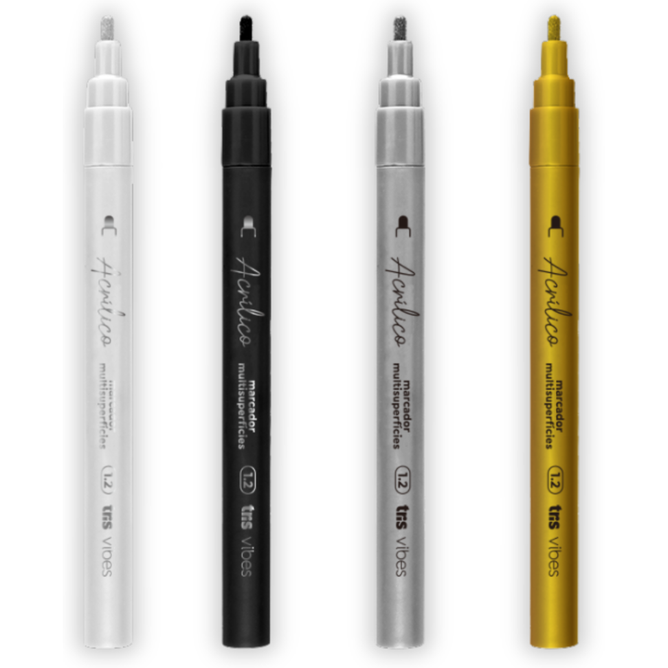 Marcador Multisuperfícies Acrílico Vibes 1.2 Tris - #2