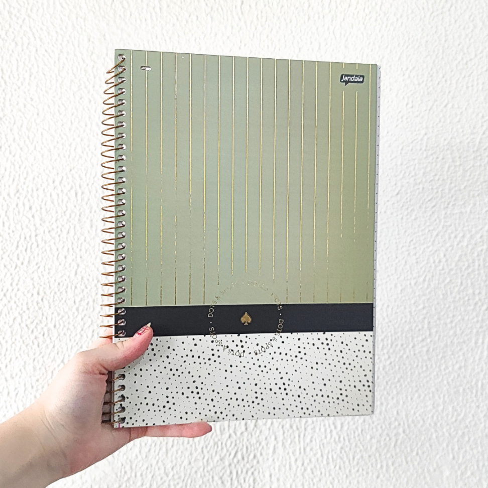 Caderno com Espiral Universitário Dots & Spots 1 Matéria Jandaia - #1