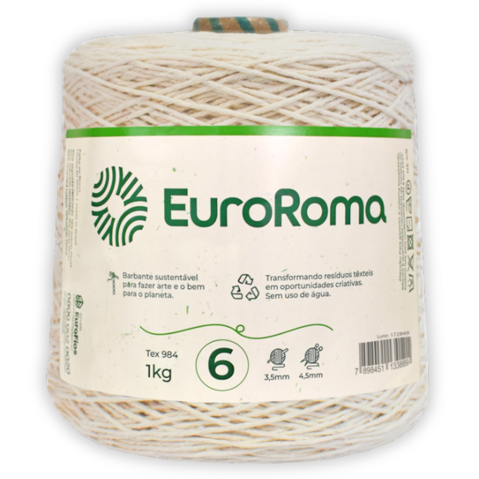 Barbante Cru N.6 1kg EuroRoma