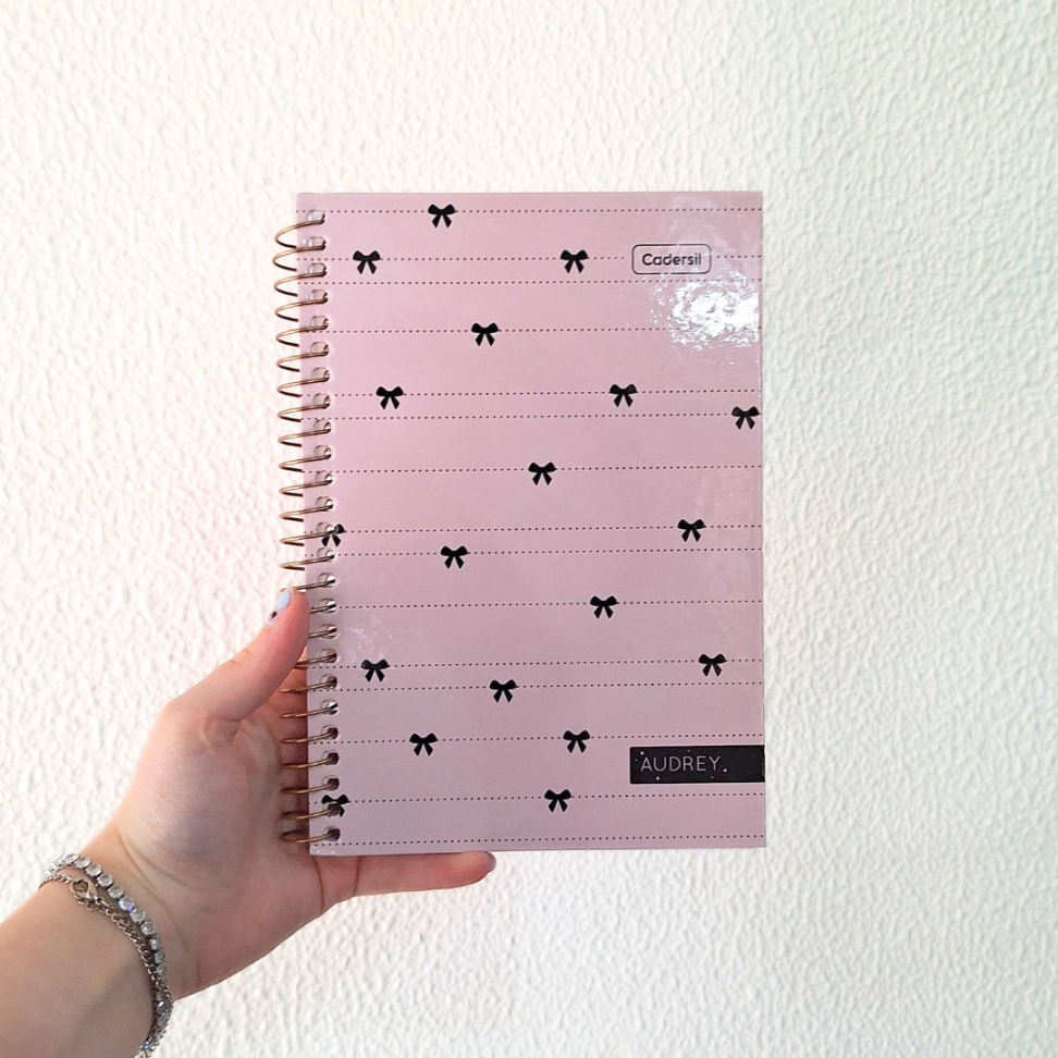 Caderno com Espiral Pequeno 1/4 Audrey Cadersil - #6