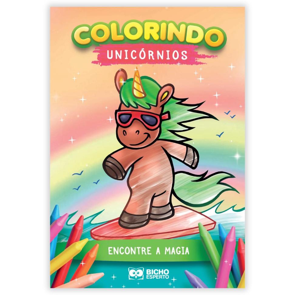 Livro Colorindo Unicórnios Bicho Esperto - #1