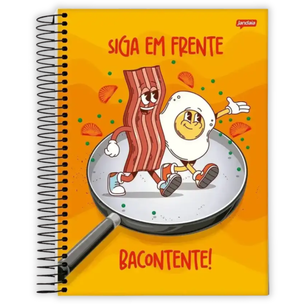 Caderno com Espiral Universitário Insano 1 Matéria Jandaia - #5