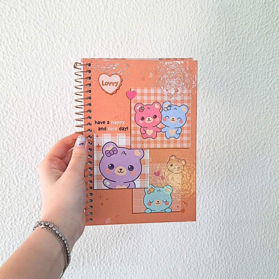 Caderno com Espiral Pequeno 1/4 Lovvy Cadersil - #8
