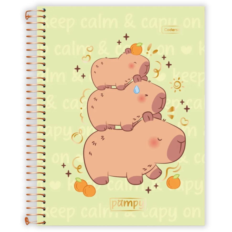 Caderno com Espiral Universitário Pampy 1 Matéria Cadersil - #5